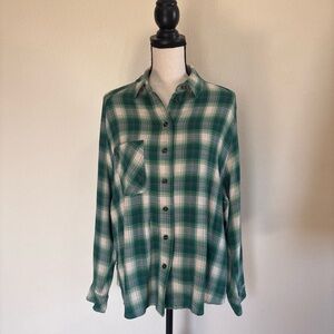 BDG Plaid Button-Down Tunic